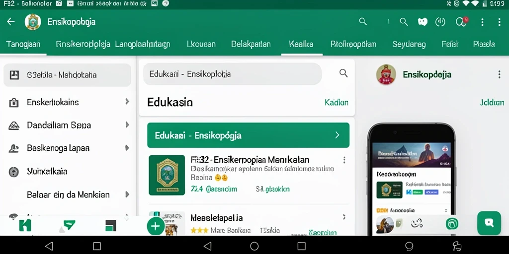 Antarmuka aplikasi F32 yang menarik dan mudah digunakan.
