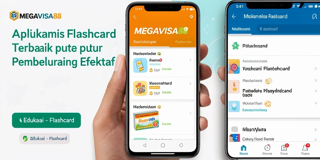 Tampilan antarmuka MEGAVISA88 dengan fungsi Flashcard yang menarik.