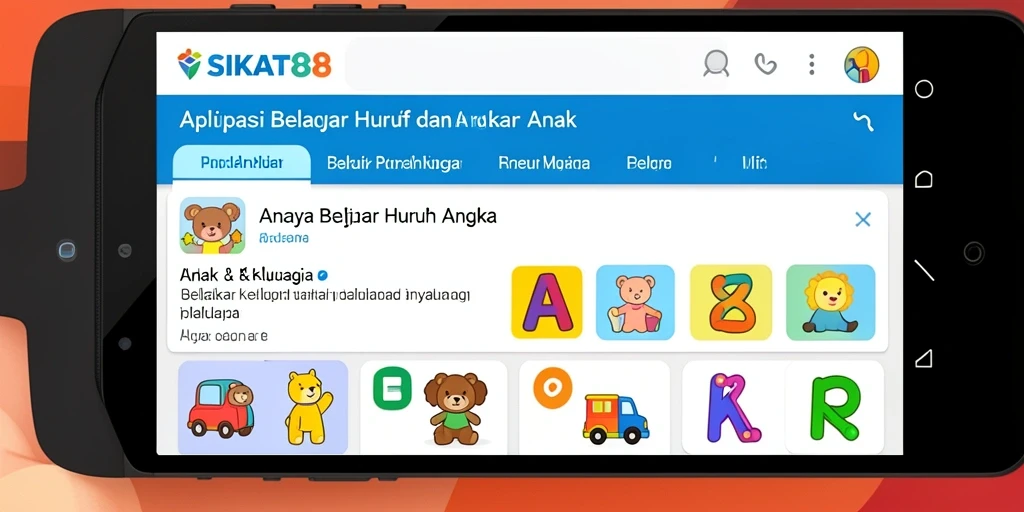 Tampilan aplikasi SIKAT88 yang menarik dan edukatif.