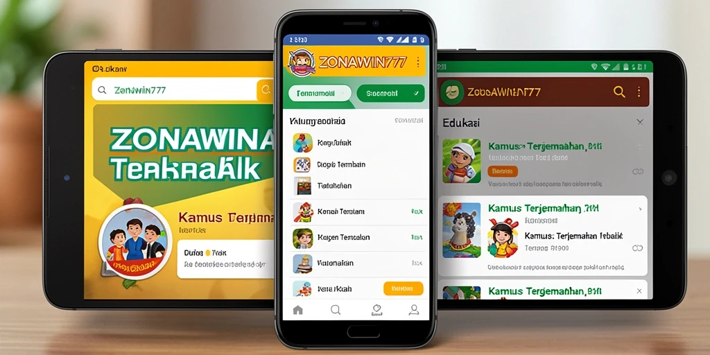 Tampilan antarmuka aplikasi ZONAWIN777 yang intuitif dan mudah digunakan.